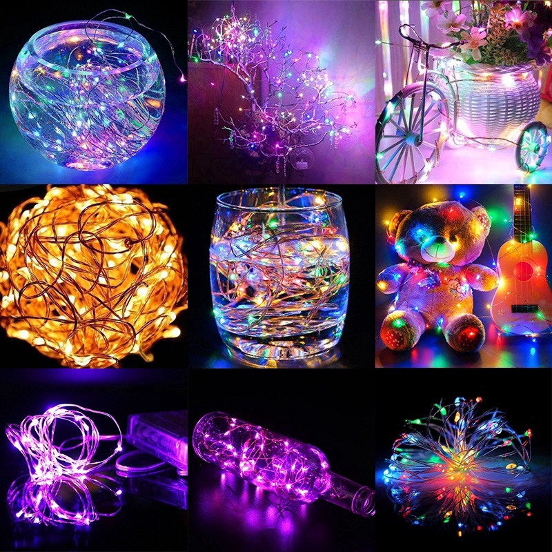 Dây Đèn Led 20 Bóng Chạy Bằng Pin Dùng Trang Trí Giáng Sinh