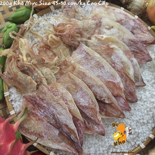Mực Khô Câu ĐỆ NHẤT KHÔ Size 30-35 con/kg 200g, Hàng Cao Cấp Xuất Khẩu Dày Ngọt Thơm Ngon, Hàng Mới, Đặc Sản Phan Thiết