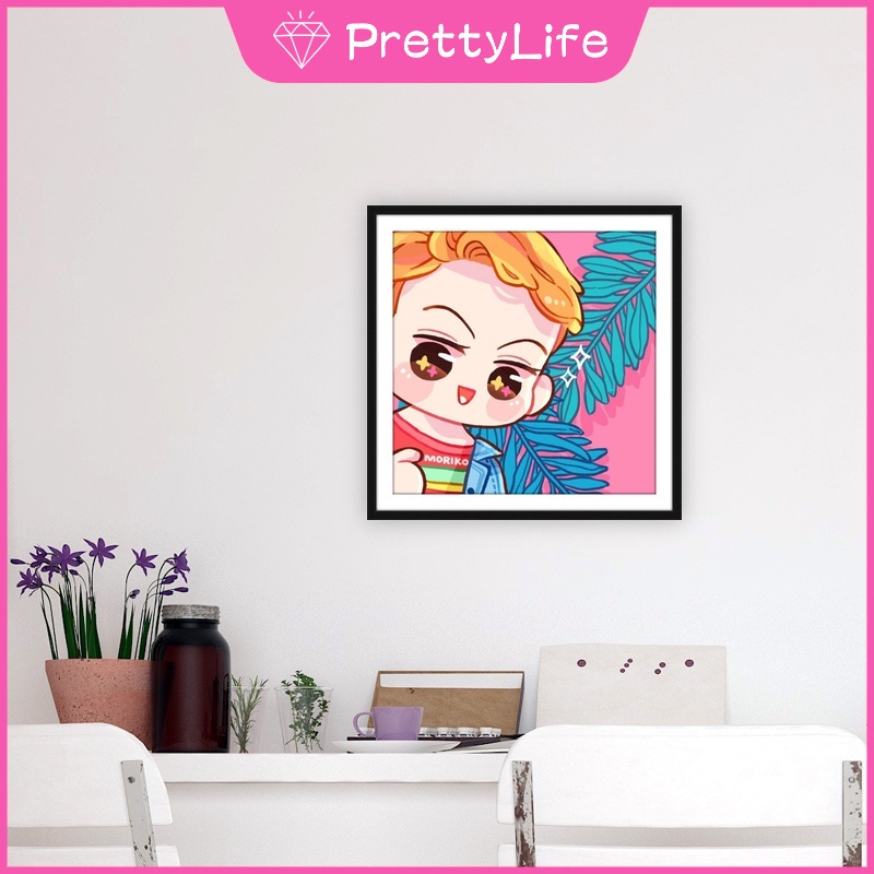 Bộ Tranh Đính Đá 5D Tự Làm Kích Thước 30X30Cm Hình Nhóm Nhạc EXO