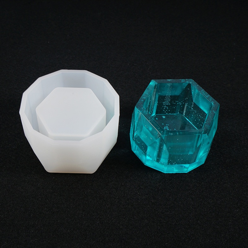 Set 3 khuôn silicone làm đồ trang sức hình lục giác