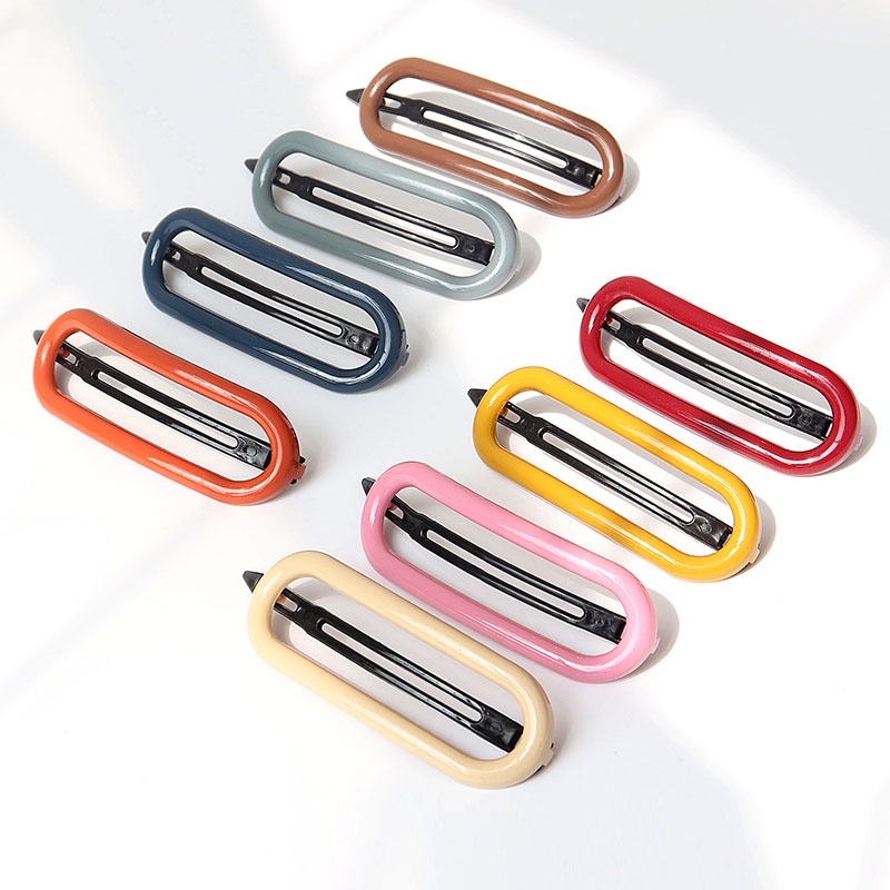 Kẹp Tóc Nhiều Màu Sắc Hình Bầu Dục Size To - Kẹp Tóc Kẹo Ngọt Dễ Thương Phong Cách Hàn Quốc
