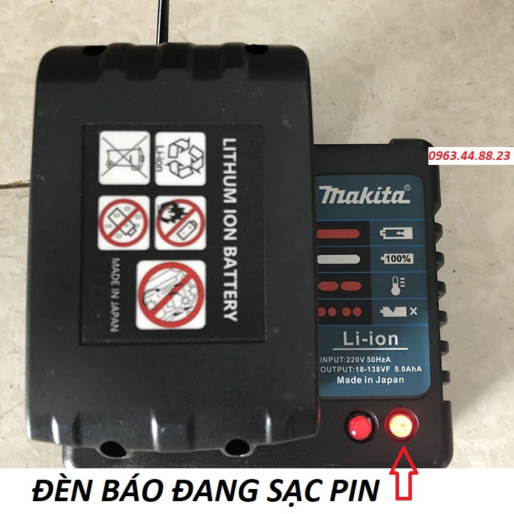 Sạc pin máy siết bulong máy khoan pin 10 cell Makita, Dewalt, Hitachi Sạc bàn