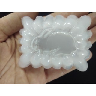 BỘ 20 KHUÔN  NHỰA  LÀM  RAU CÂU, BÁNH BÒ HÌNH THỎ 6.5 CM,CAO 1.8 CM ( CHỊU ĐƯỢC NHIỆT LÒ HẤP)