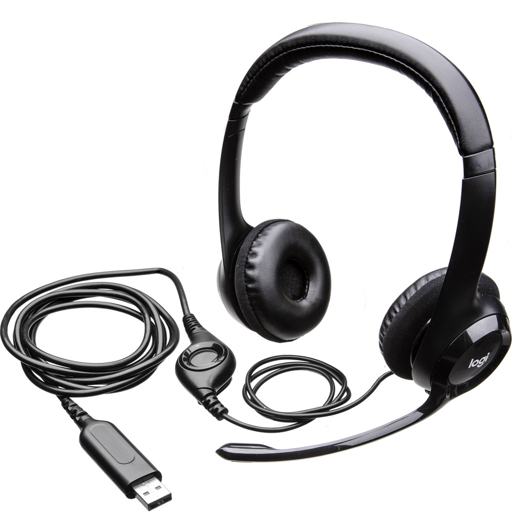Tai Nghe USB LOGITECH H390 Khử Tiếng Ồn- Hàng Chính Hãng - Bảo Hành 12 Tháng