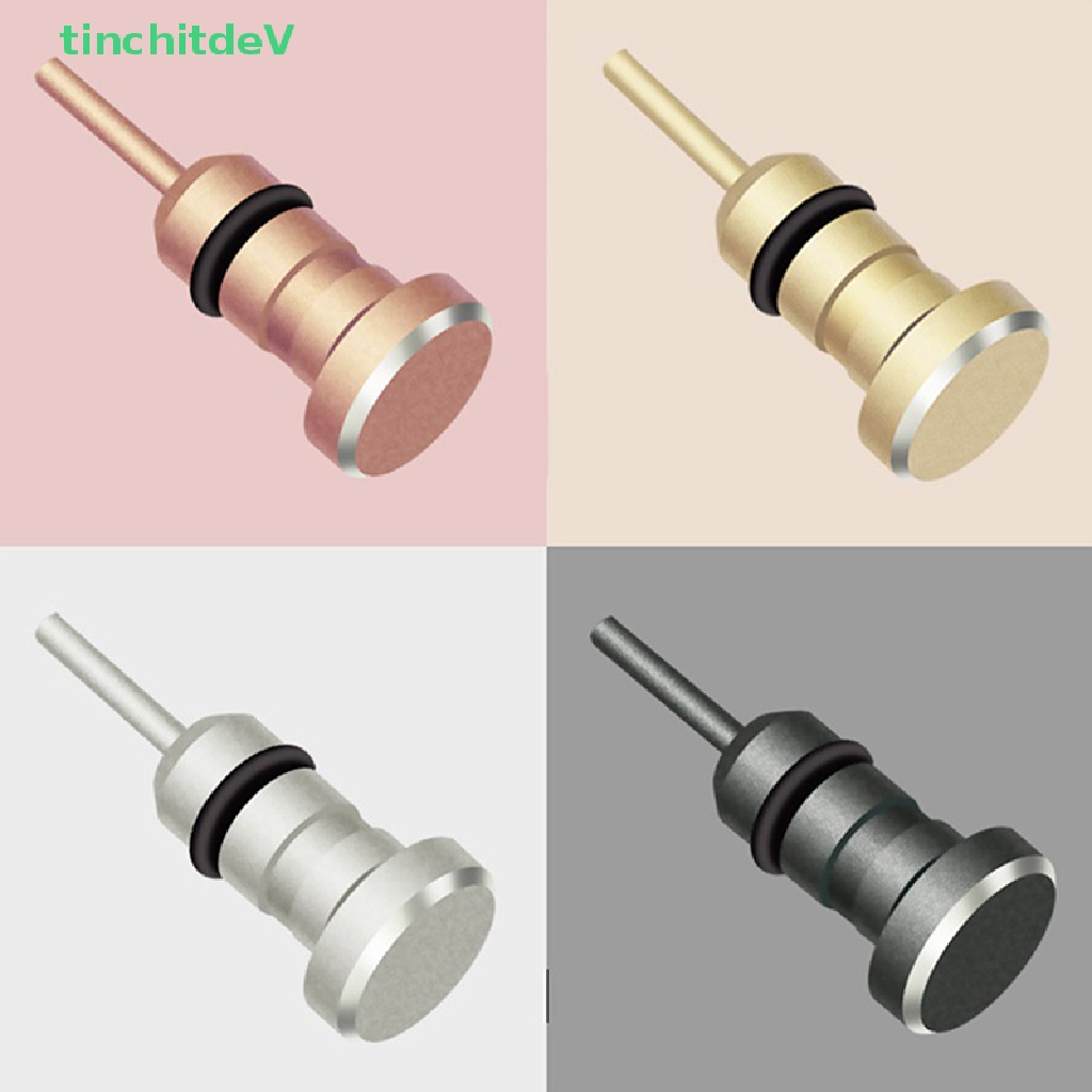 Nút Bịt Lỗ Cắm Tai Nghe / Thẻ Âm Thanh Micro USB Bằng Kim Loại Chống Bụi Cho Điện Thoại Android