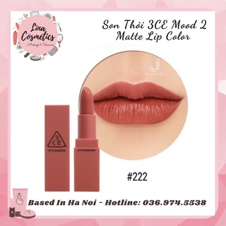 Son Thỏi Lì 3CE Mood 2 Recipe Matte Lip Color