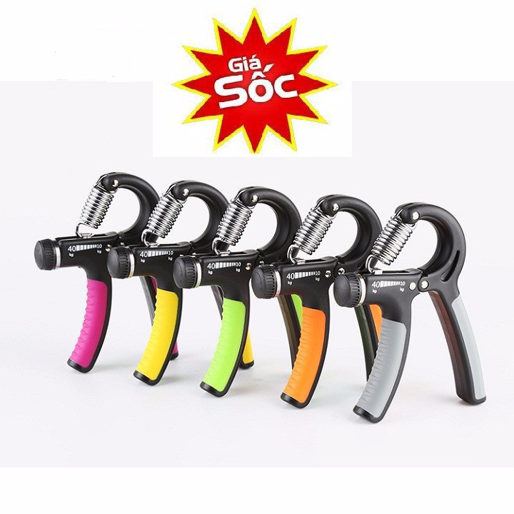 Dụng cụ tập gym tập tay, kìm bóp tập lực tay chữ a có lò xo điều chỉnh lực 5-60kg tập cơ ngón tay hiệu quả