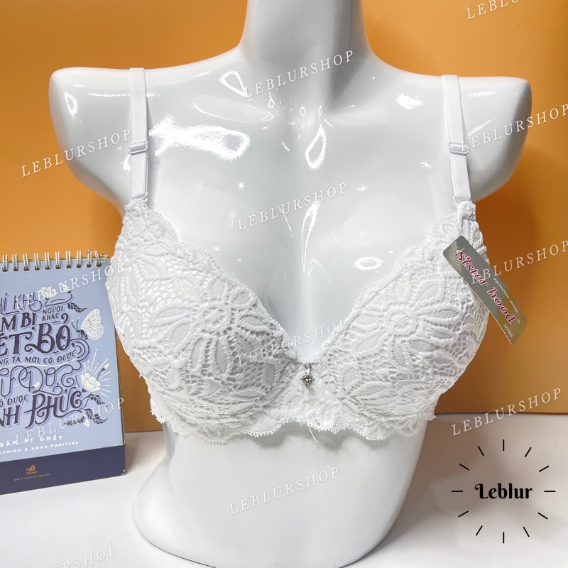 Áo ngực nữ ren mút kép, áo lót, nội y chip siêu nâng Thái Lan Sister hood 2116, Leblurshop