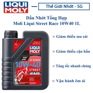 Nhớt tổng hợp hoàn toàn liqui moly street race 5w40 1l
