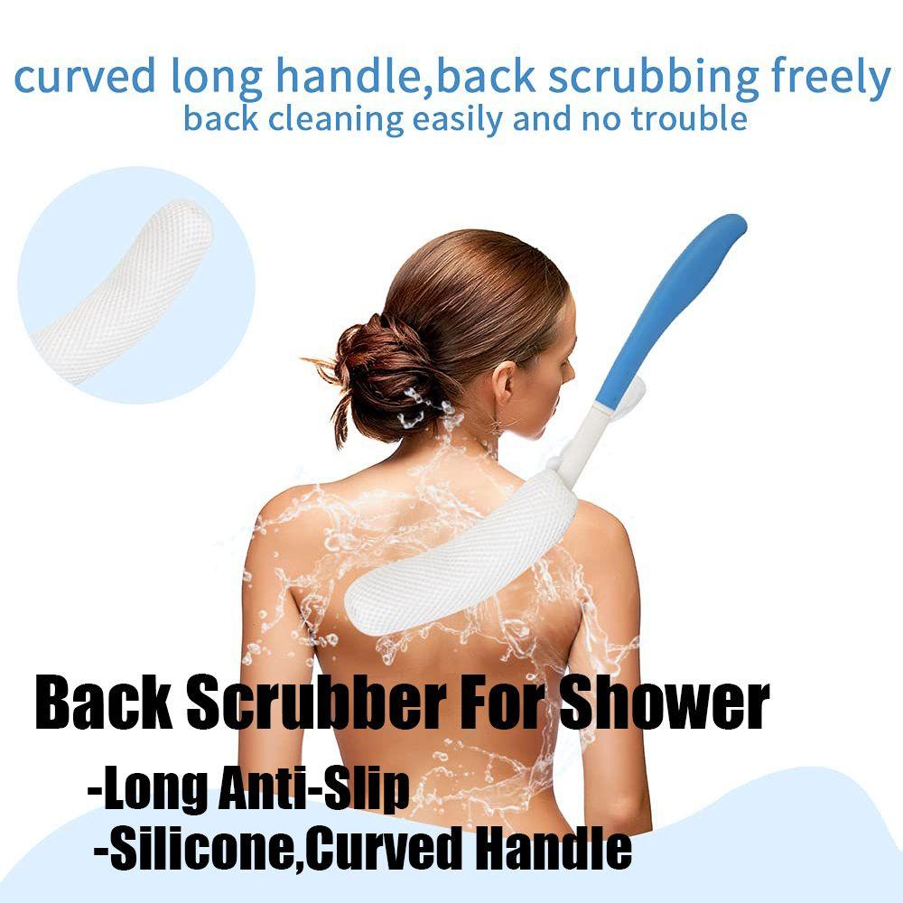 WTTLE Bàn Chải Chà Lưng Khi Tắm Bằng Silicone Tiện Dụng