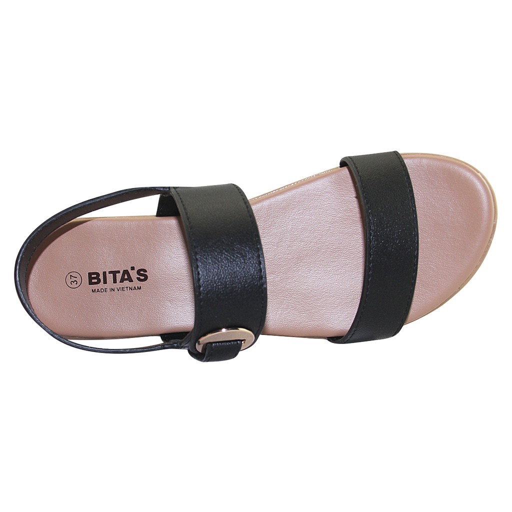 Sandal nữ Bita's SYN.232 (Đỏ đô + Đen + Kem)