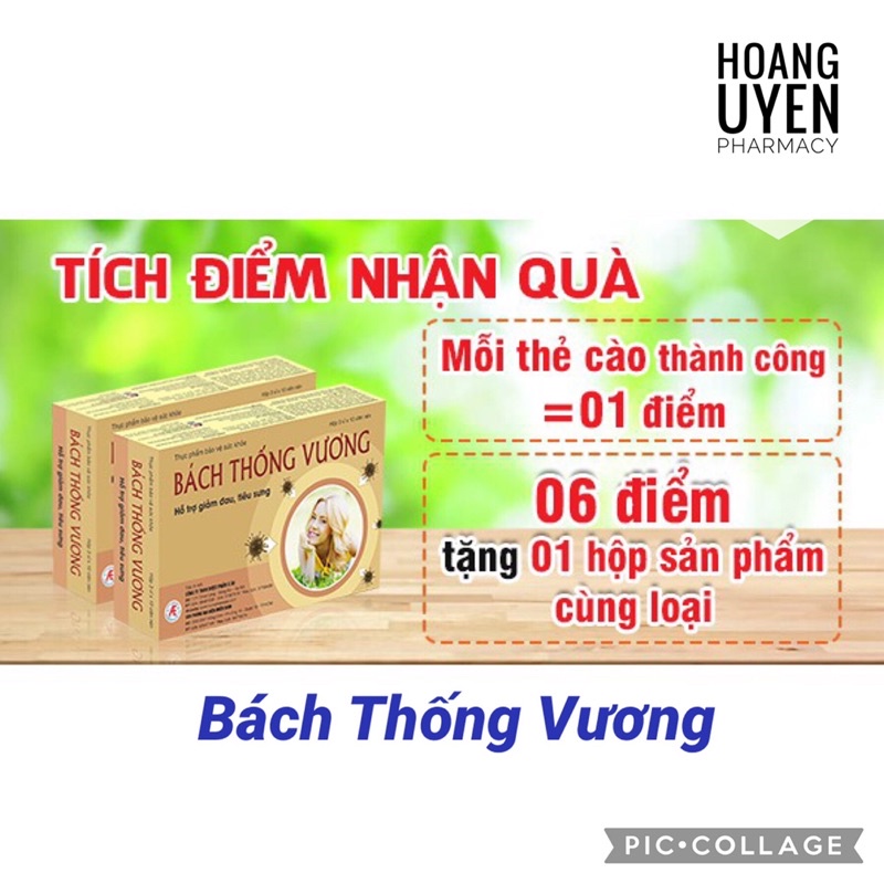 [Tích điểm] Bách Thống Vương - Hộp 30 viên giúp giảm đau nhức