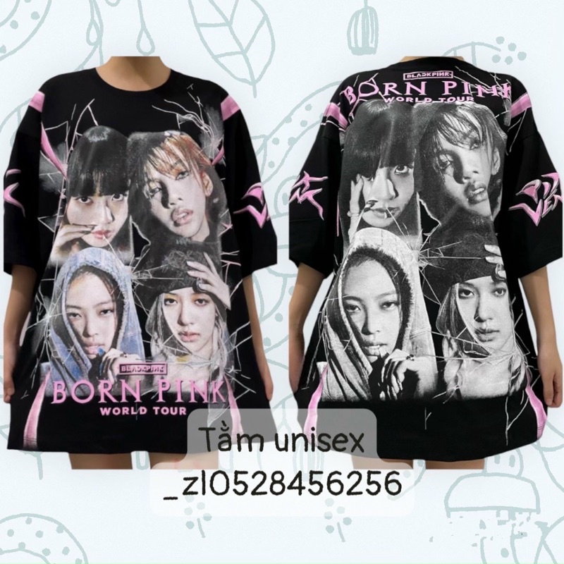 Blackpink world tour/ Áo cotton in phun 2 mặt blackpink
