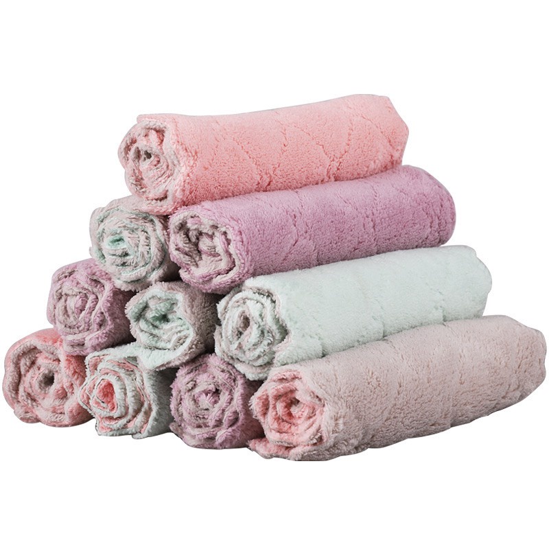 Set 10 Khăn Lau Bếp, Khăn lau bếp đa năng siêu mềm mịn thấm hút.
