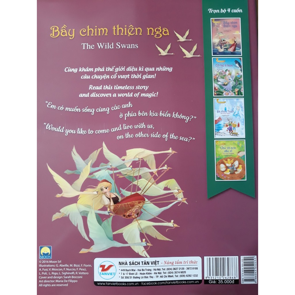 Sách - Truyện Song Ngữ Anh - Việt: Bầy Chim Thiên Nga Sách Thiếu Nhi