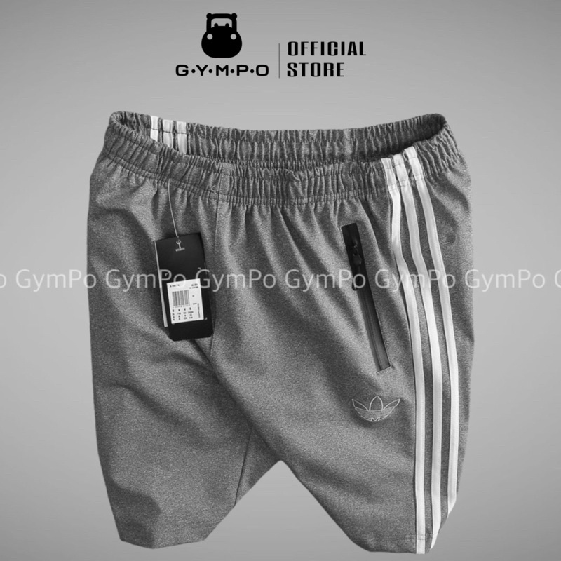 Quần Short Thể Thao Nam Ba Sọc  Tập GYM, Đi Chơi