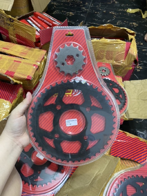 Nhông sên dĩa Redleo : Ex150/Raider/Satria/Wave/Sirus/Winner...