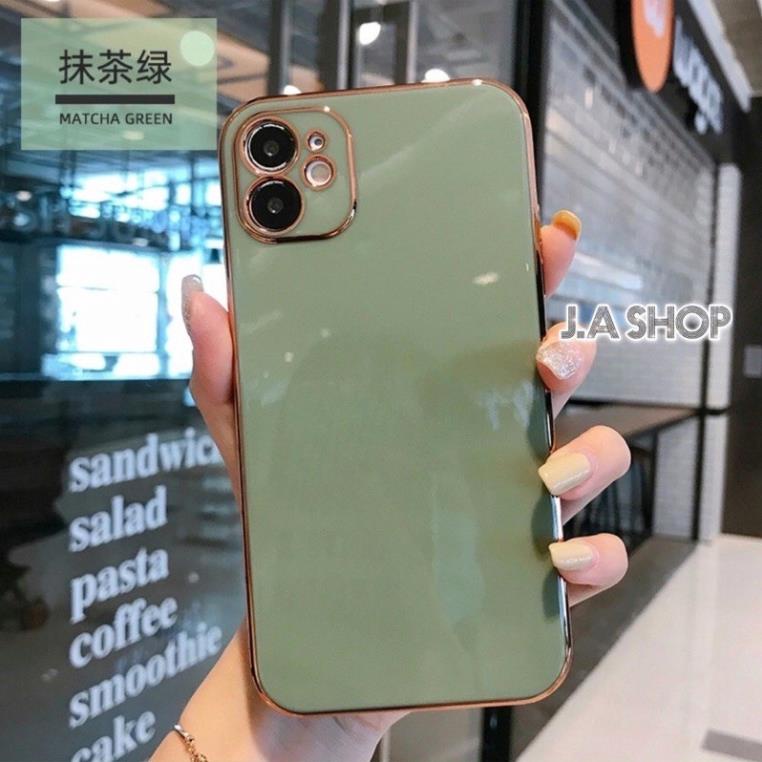 Ốp Lưng Dẻo Viền Vàng Sang Trọng Cho ĐT 6/7/8/X/Xsmax/11/12/13++