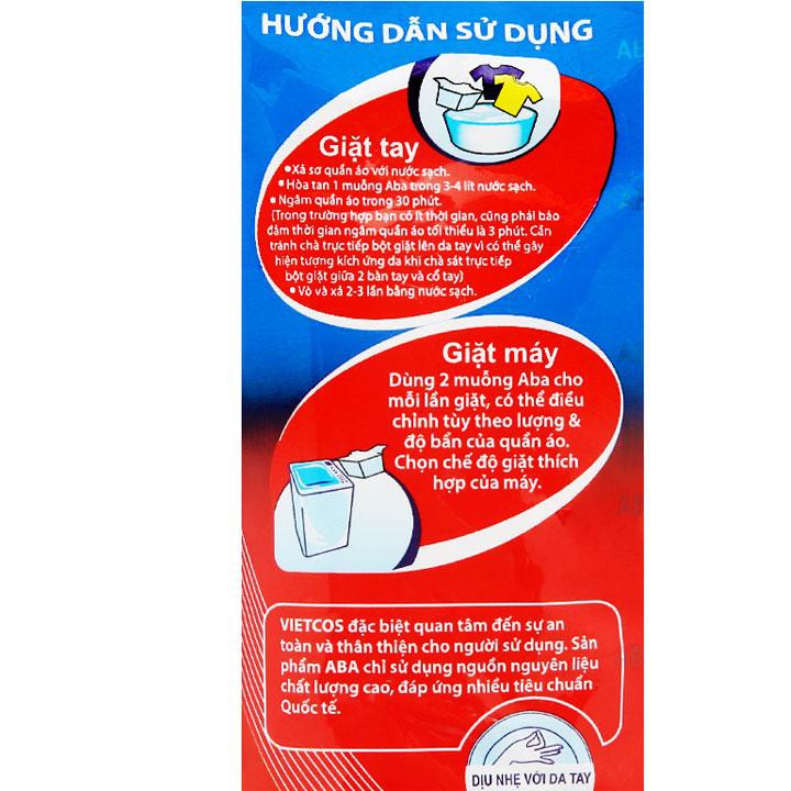 Bột giặt nhiệt Aba hương nước hoa sạch tinh tươm 400g