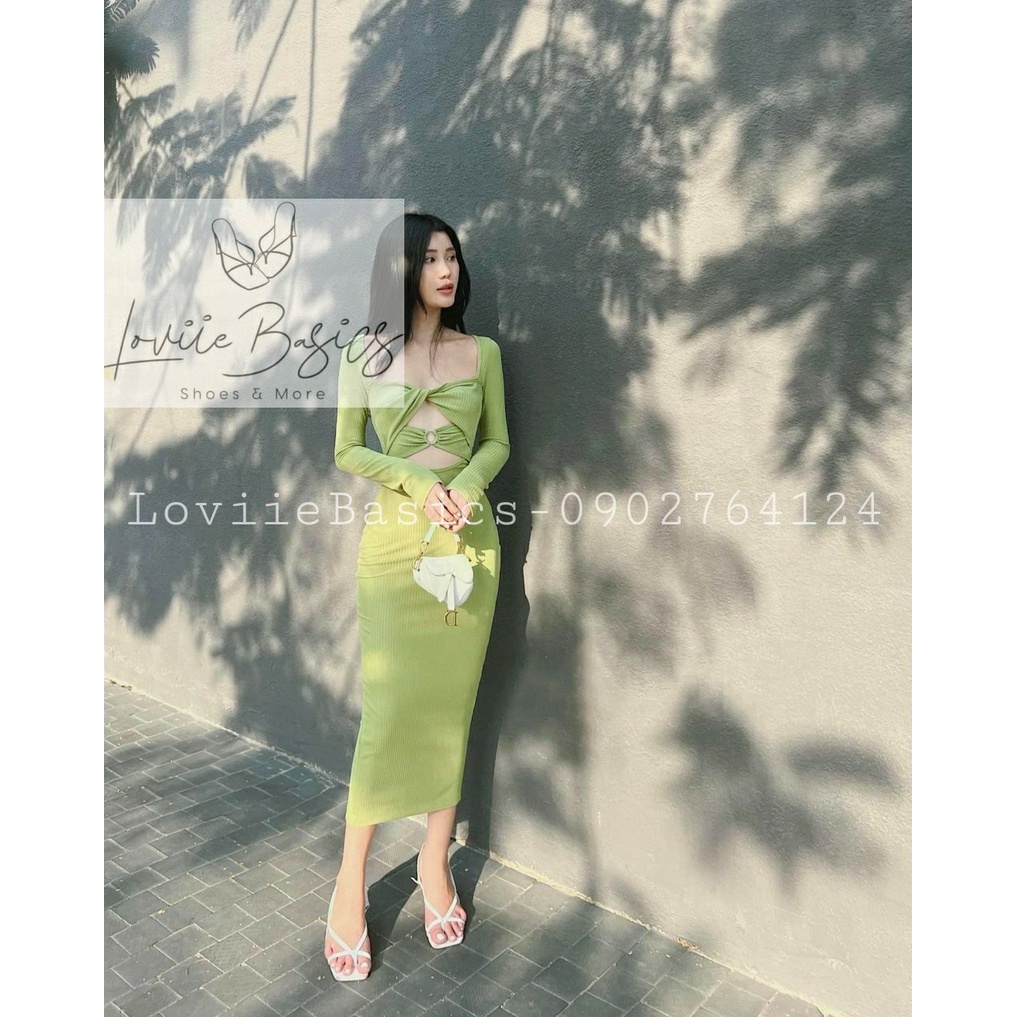GIÀY CAO GÓT LOVIIEBASICS - SANDAL NỮ CAO GÓT ĐẾ VUÔNG 5 PHÂN DÂY MẢNH THỜI TRANG G200957 G220307