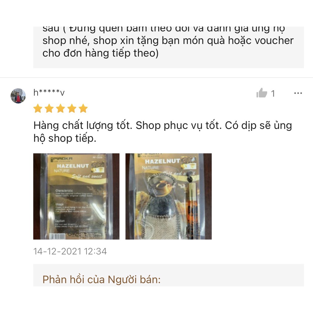 Túi thơm treo xe, túi cà phê khử mùi ô tô tặng kèm tinh dầu cà phê khử mùi xe hơi