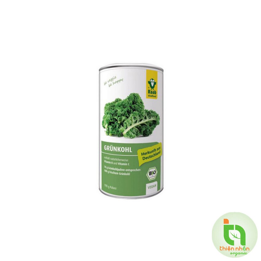 Bột cải xoăn hữu cơ Raab 190g