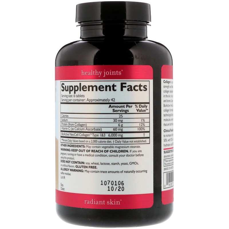 Neocell Super Collagen C Type 1&3 viên uống đẹp da, chống lão hóa (Chai 250 viên) | BigBuy360 - bigbuy360.vn