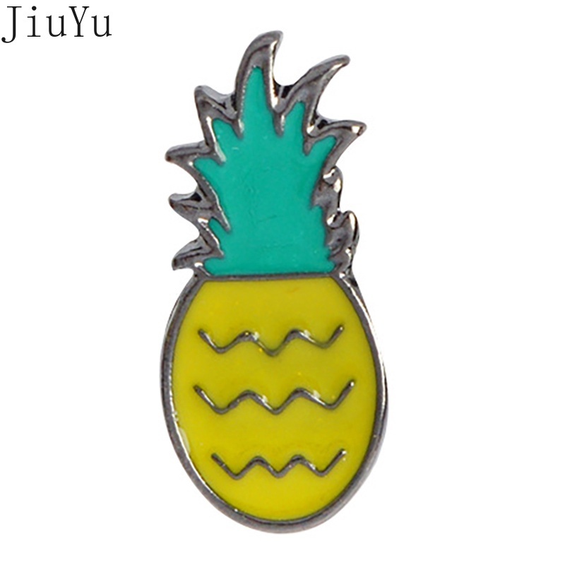 Ghim Cài Áo Kim Loại Tráng Men Hình Trái Cây Hoạt Hình Đáng Yêu