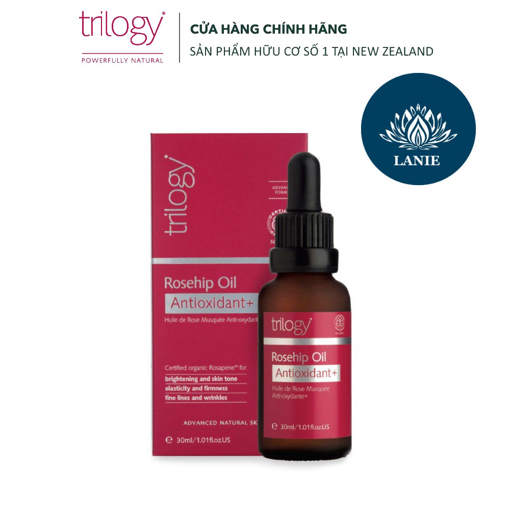 [Mẫu mới DATE 2025] Trilogy Tinh Dầu Tầm Xuân Rosehip Oil Antioxidant 30ml