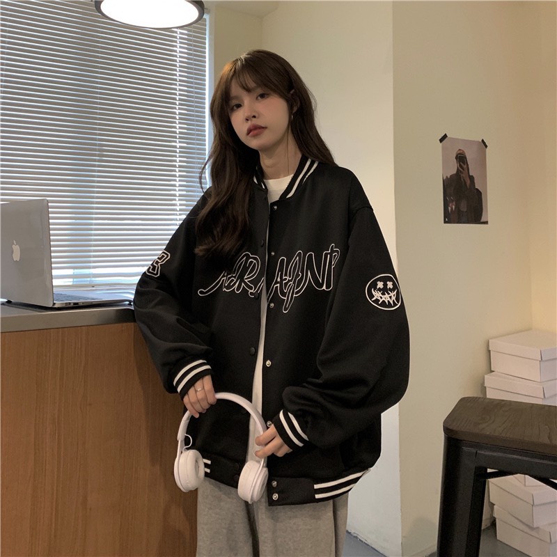 [ ẢNH THẬT ] ÁO KHOÁC BOMBER UNISEX FORM RỘNG NAM/NỮ (ẢNH THẬT Ở CUỐI) | BigBuy360 - bigbuy360.vn