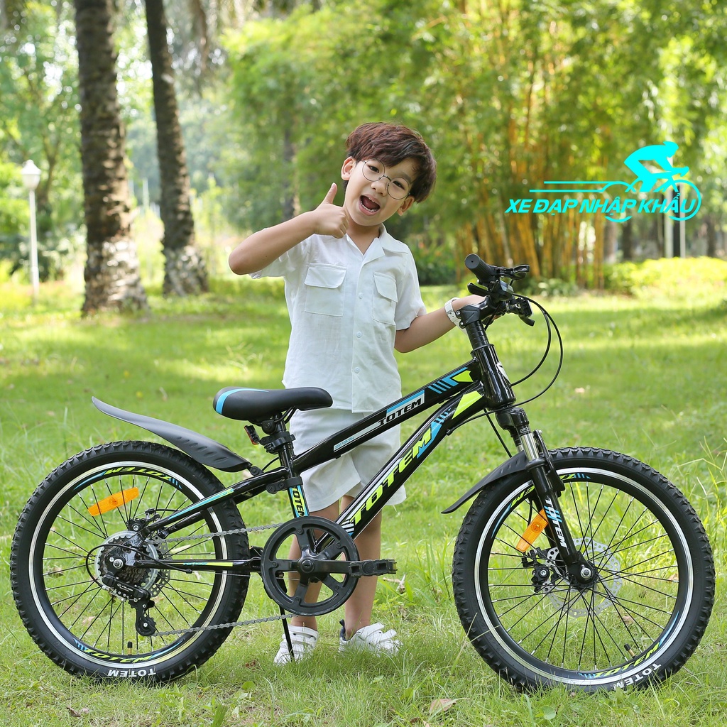 Xe đạp trẻ em nhập khẩu TOTEM 719 size 20, cho bé 7 - 10 tuổi [ Quà tặng phụ kiện ]