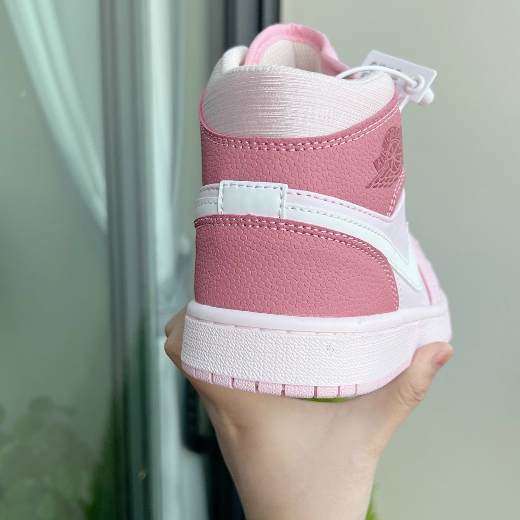 GIÀY JORDAN HỒNG BABY CỔ MID FULL BOX