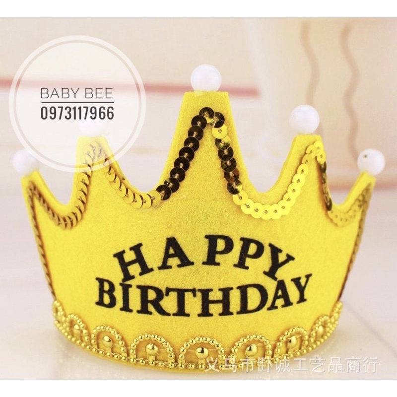 Vương Miện Đèn Đội Đầu HAPPY BIRTHDAY