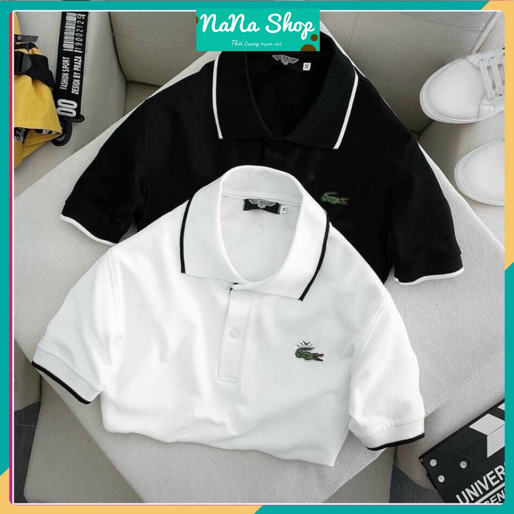 Áo Polo Thun Nam Cổ Trụ Bẻ Dáng Ôm Body, Vải Cá Sấu Cotton Xuất Xịn [PCS]