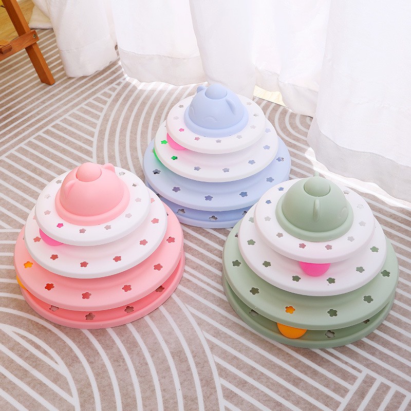 Đồ Chơi Tháp Banh Cho Mèo - Tháp Banh UFO