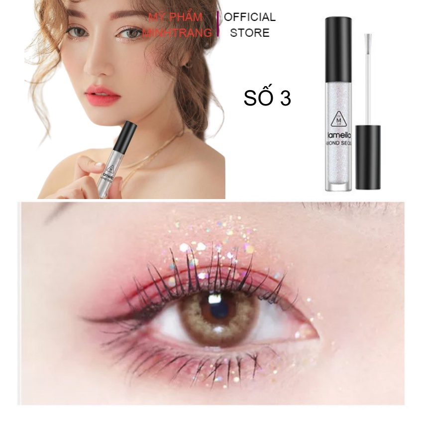 Nhũ mắt Lameila Diamond 1030,nhũ mắt kim tuyến lấp lánh,đẹp,bền màu,kháng nước,sáng bóng cho đôi mắt lung linh quyến rũ