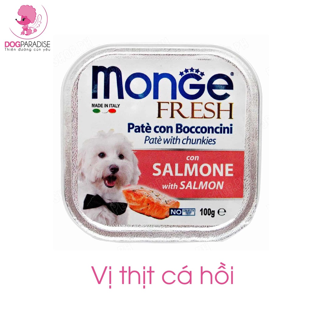 Pate cho chó Monge nhiều vị - Dog Paradise