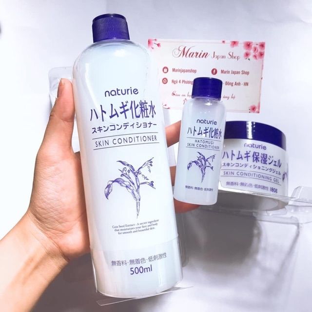 (Chuẩn bill Nhật) Nước hoa hồng ý dĩ lotion Naturie Nhật Bản