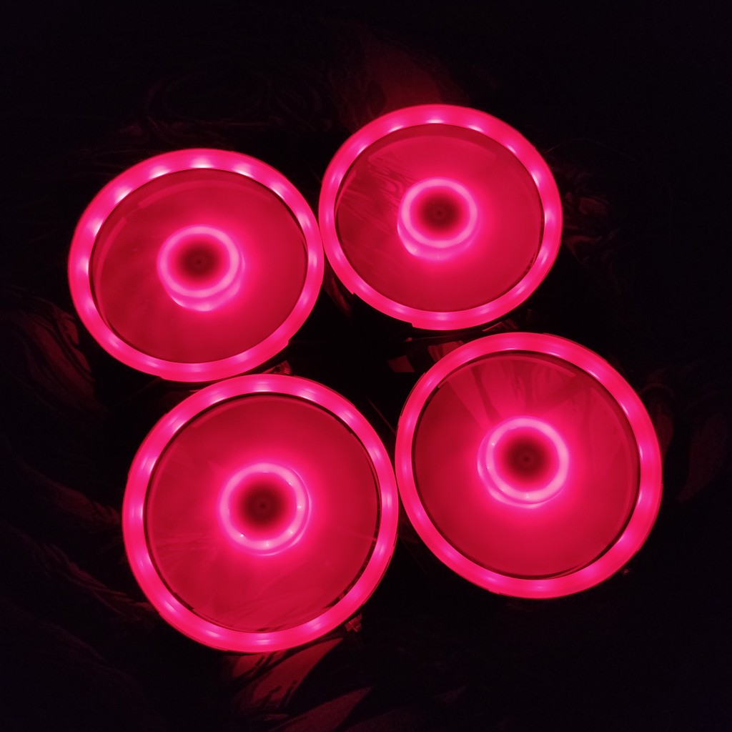 Quạt Tản Nhiệt V4 Sáng Tâm Và Viền Quạt 12cm Fan Led RGB Bộ 6 Quạt Đồng Bộ Hub Coolmoon ARGB Music