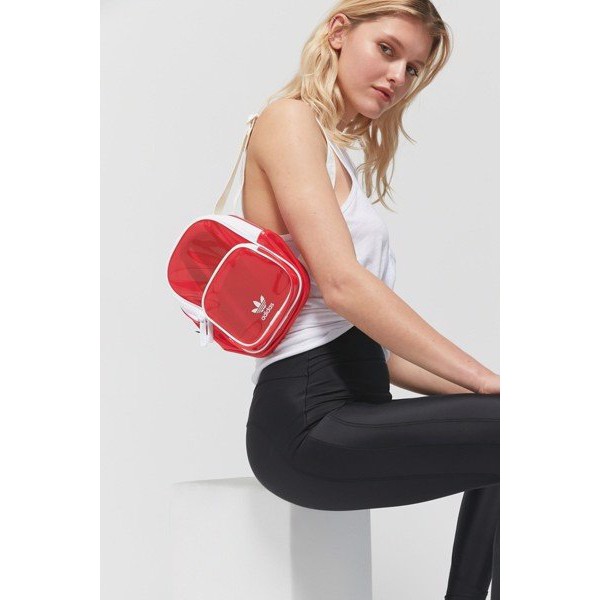 Balo Mini Adidas Đỏ Mazz Red Trong Suốt Full Tag Code
