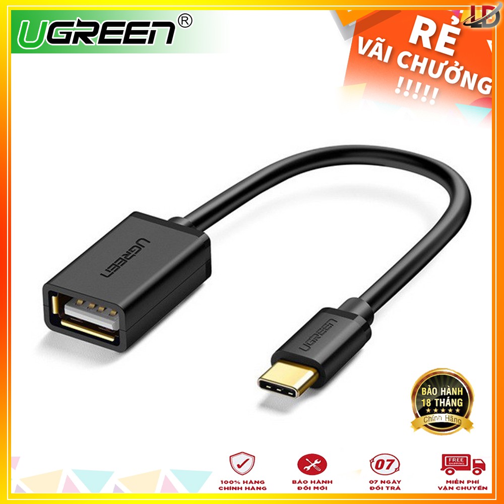 Cáp USB 3.1 Type C to OTG USB 2.0 chính hãng Ugreen 30175