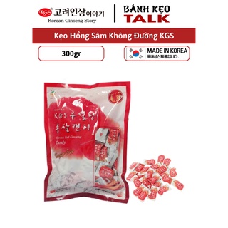 Kẹo hồng sâm không đường 300gr cao cấp  KGS  hàn  quốc