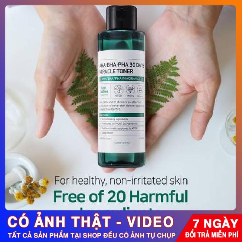 [CHÍNH HÃNG] Nước Hoa Hồng Giảm Mụn Some By Mi AHA-BHA-PHA 30 Days Miracle Toner Some By Me 150ml | BigBuy360 - bigbuy360.vn