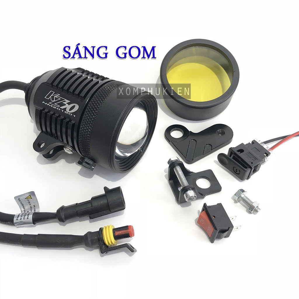 Đèn Trợ Sáng Bi Cầu KZ30 Sáng Gom ( Tặng full phụ kiện )