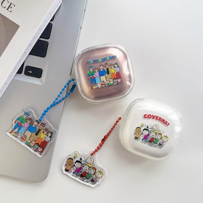 Vỏ Bảo Vệ Hộp Sạc Tai Nghe Samsung Galaxy Buds 2 / Buds Live / Buds FE / Buds2 Pro / Buds Pro Hình Chú Mèo / Bông Hoa Xinh Xắn