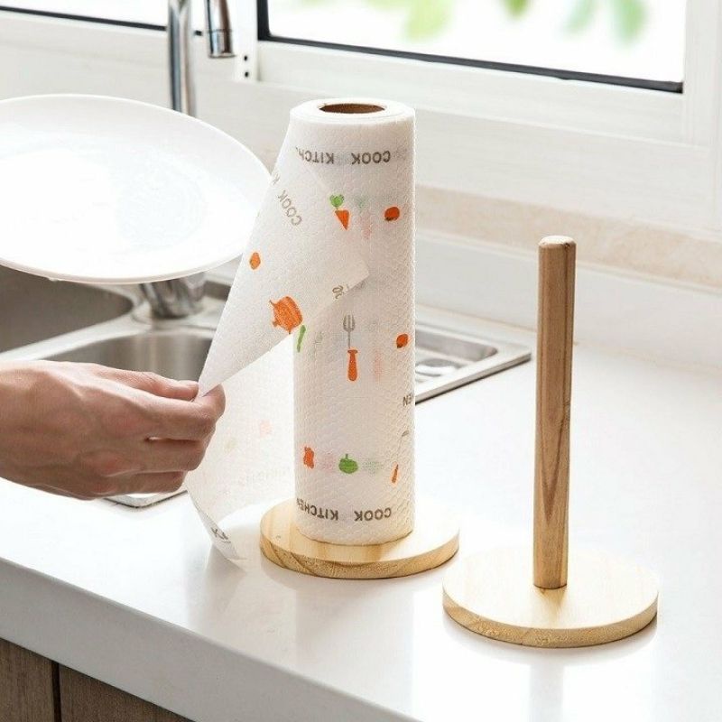 Cuộn khăn lau bếp đa năng tiện dụng, thấm dầu mỡ có thể tái sử dụng nhiều lần
