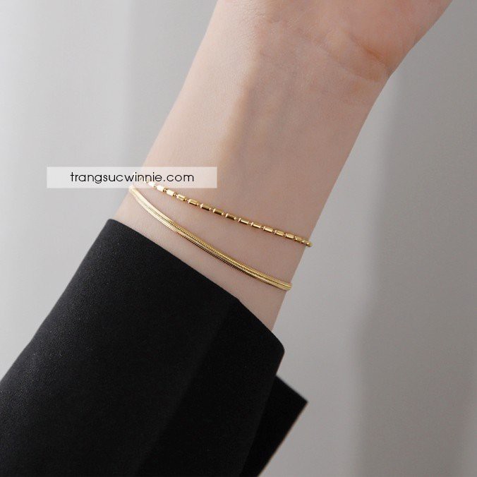 Lắc tay nữ titan CK bi