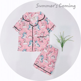 Bộ pizama sz 8-22kg thô lụa hàn