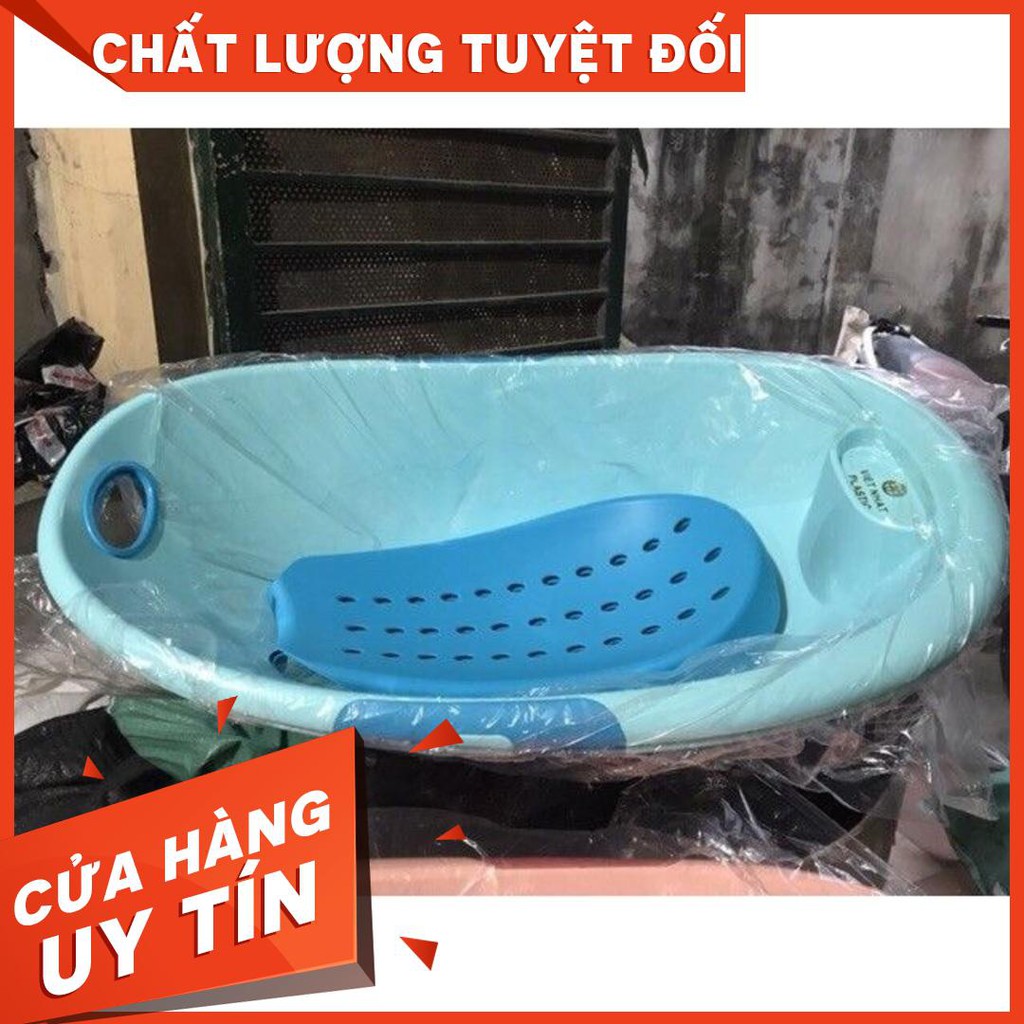 Chậu tắm Elip cỡ đại Việt Nhật(kèm võng tắm)