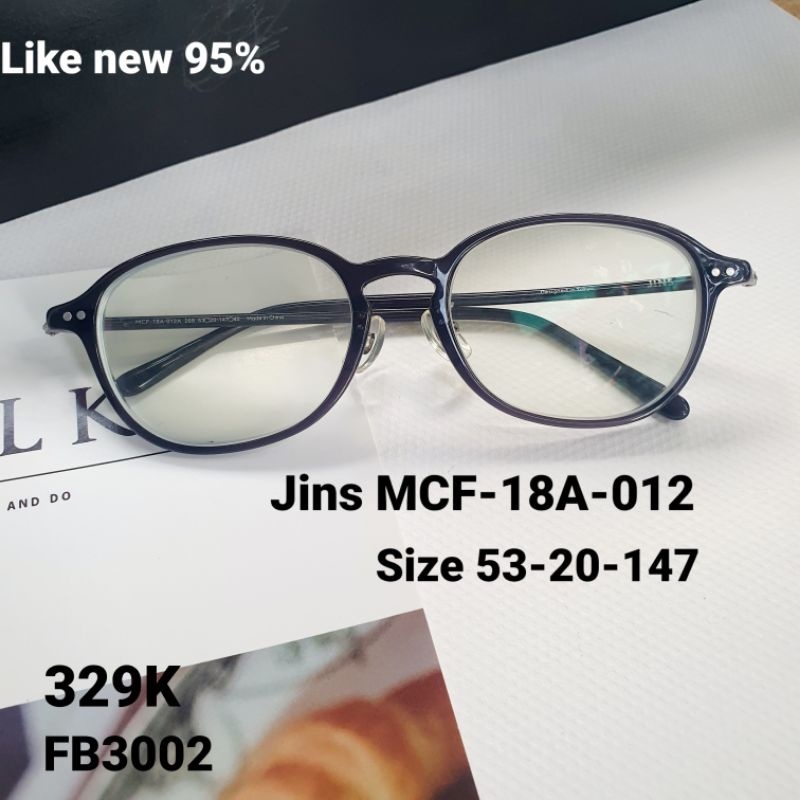 Gọng kính (FB3002) Jins MCF-18A-012 2hand - xuất xứ Nhật authentic